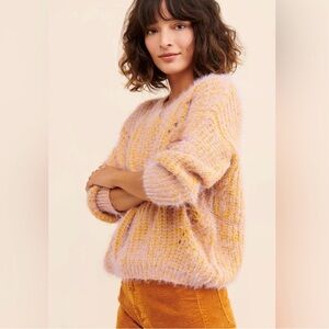 Raga Anthropologie Marley Sweater V-Neck Women’s Size Small